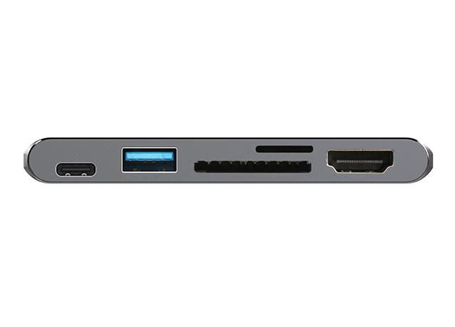 Type-C 5 in 1 Ultra slim and convenient docking station with HDMI SD/TF PD for MacBook