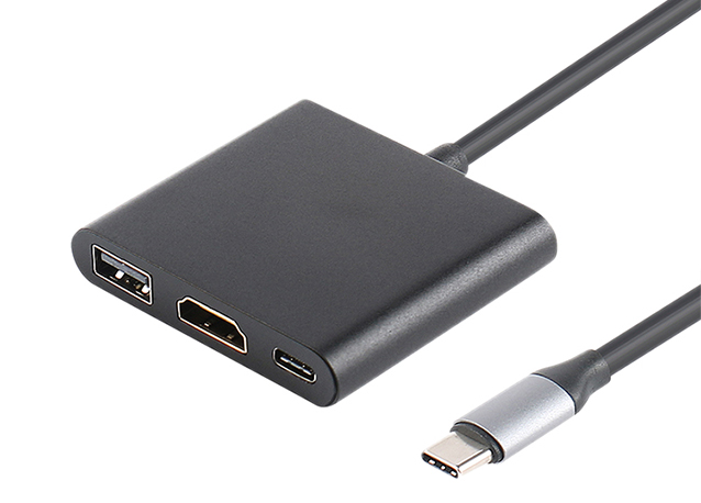 3 in 1 Type C to HDMI PD USB 3.0 Adapter
