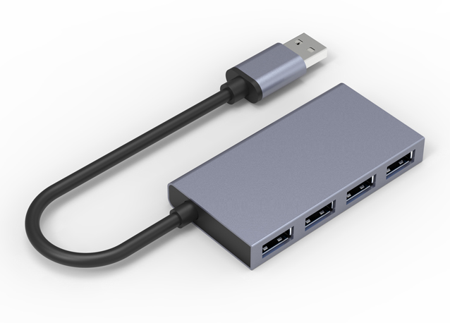 4-Port USB-C Hub - USB-C to 4x USB-A - USB 3.0 Hub