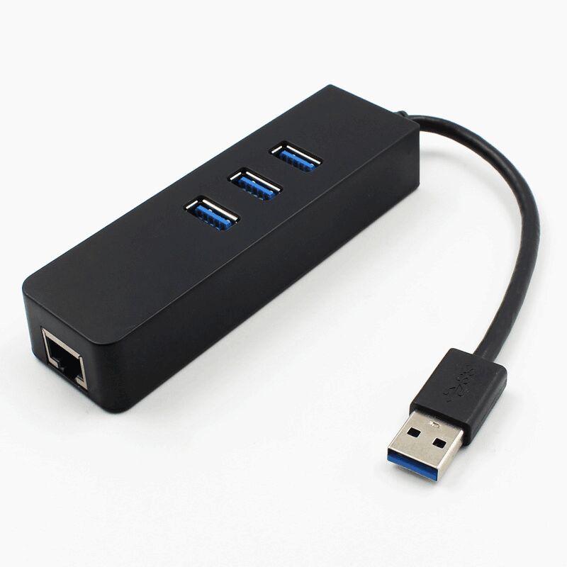 USB Ethernet 4 Ports USB C HUB Docking Station With 1000M RJ45 Ethernet USB Charging