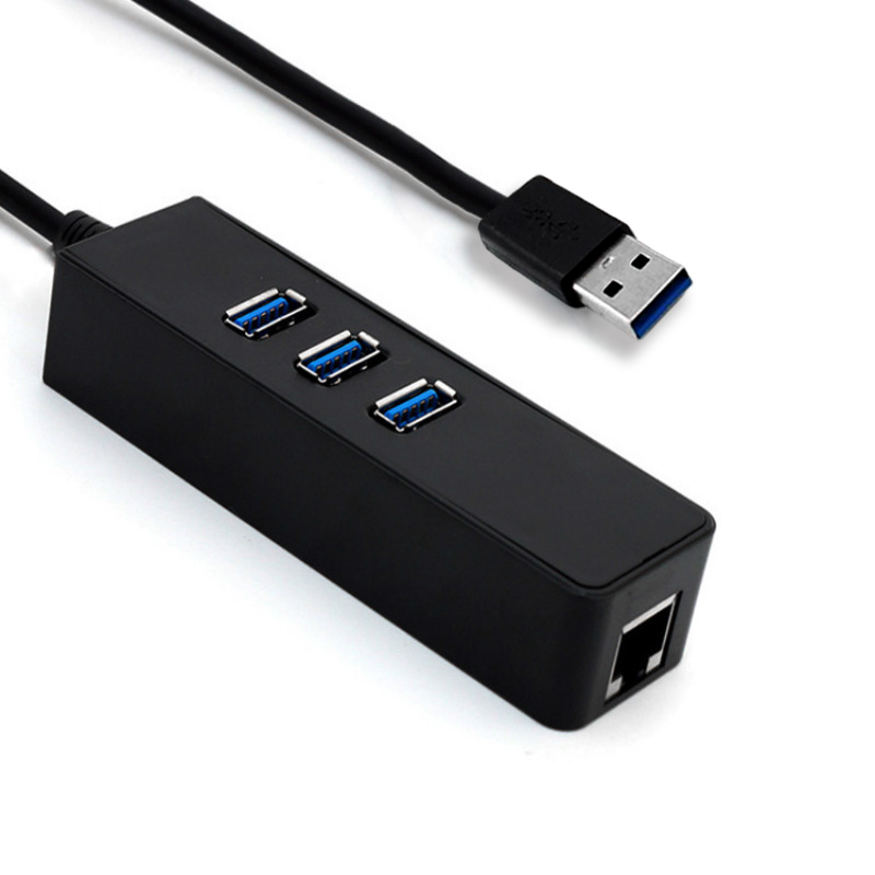 USB Ethernet 4 Ports USB C HUB Docking Station With 1000M RJ45 Ethernet USB Charging