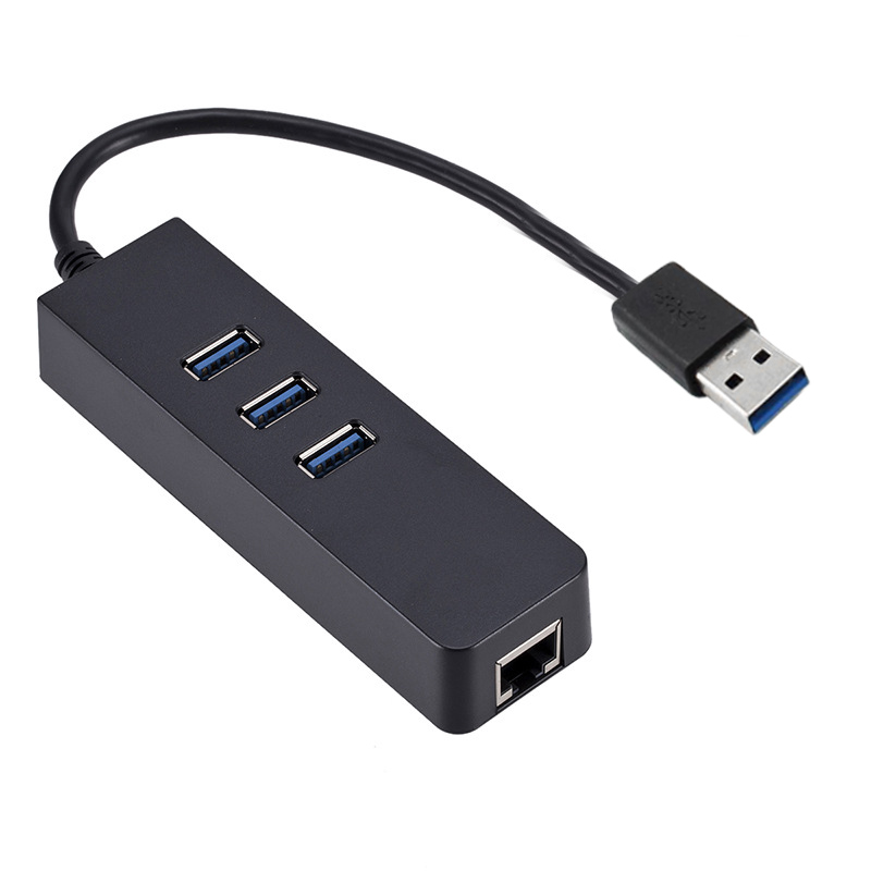 USB Ethernet 4 Ports USB C HUB Docking Station With 1000M RJ45 Ethernet USB Charging