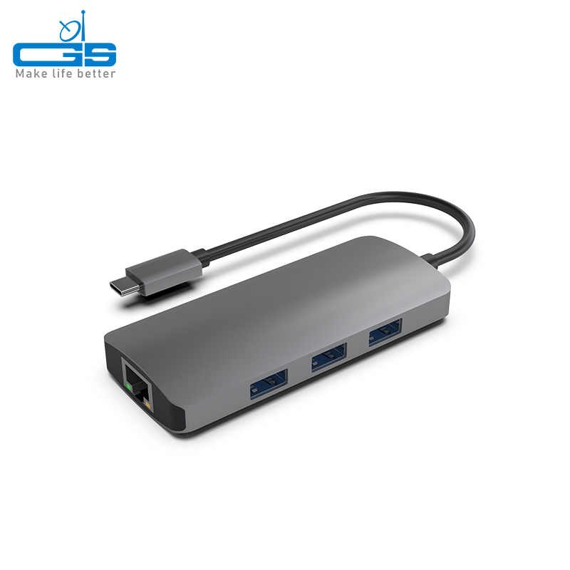 TYPE C to USB hub 3.0 + RJ45