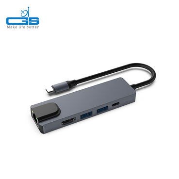8 in 1 USB-C to 3*USB3.0+HDMI+RJ45+PD+SD/TF2.0